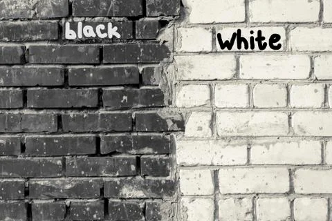 Texture black-and-white brick Stock Photos