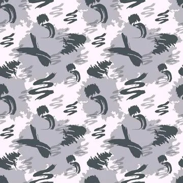 The texture of the black and white spot repeats the seamless pattern. Animal Stock Illustration