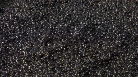 Texture of black caviar, macro and close-up rotation. 스톡 동영상 63533451