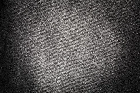Texture of black denim Stock Photos