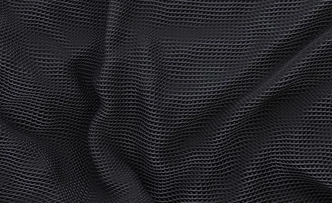 Texture of black fabric close-up, 3D background Stock Illustration