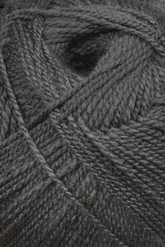 Texture of black knitting yarn Stock Photos