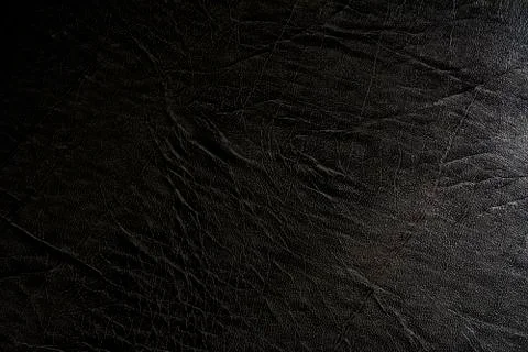 The texture of black leather Foto stock