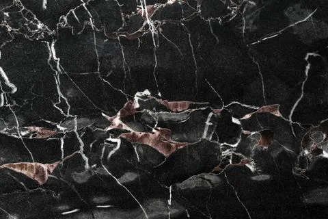 Texture of black marble stone surface as background, closeup Stockfoto's