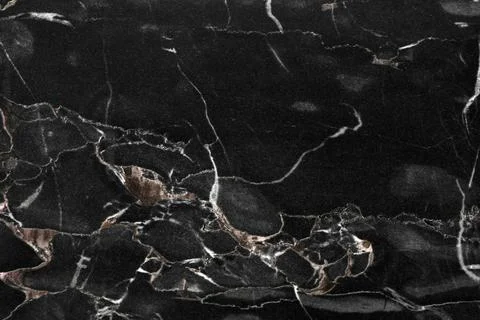 Texture of black marble stone surface as background, closeup Foto stock