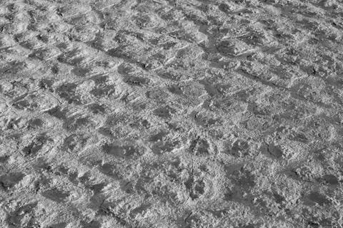 Texture from black sand Stock Photos