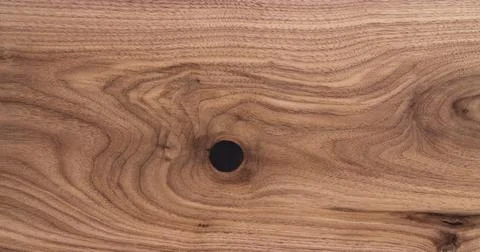 Texture of black walnut solid board untreated Foto stock