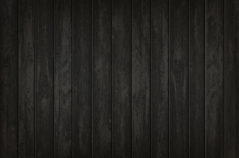 Texture of black wooden background. Vector template Stock-Illustration