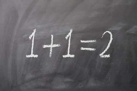 Texture of a blackboard with math Stock Photos