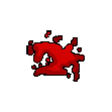 Texture blood splatter pixel art vector illustration Ilustración de archivo