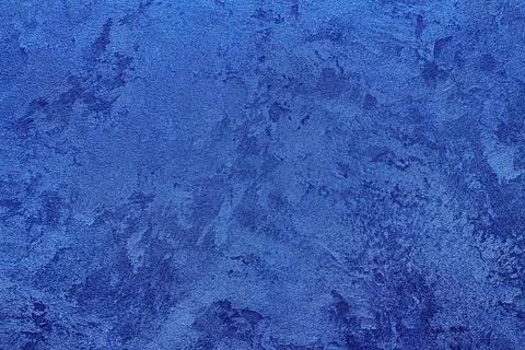 Texture of blue decorative plaster or concrete. Abstract grunge background. Stock Photos