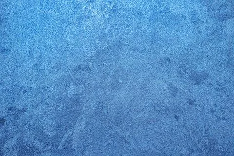 Texture of blue decorative plaster or concrete. Abstract grunge background. Stock Photos