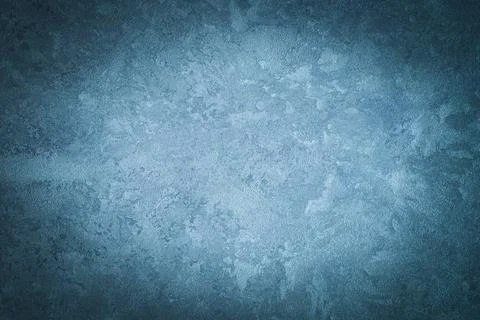 Texture of blue decorative plaster. Stock Photos