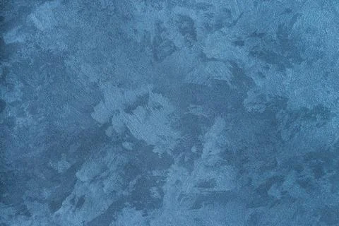 Texture of blue decorative plaster. Stock Photos