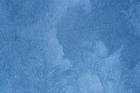 Texture of blue decorative plaster. Stock Photos