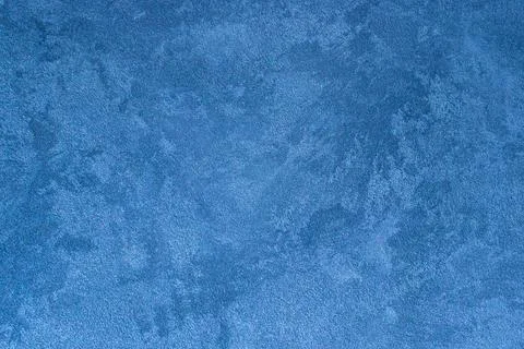 Texture of blue decorative plaster. Stock Photos