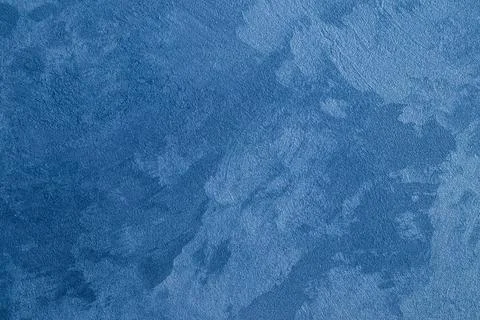 Texture of blue decorative plaster. Stock Photos