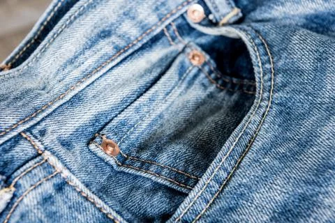 Texture of blue jeans background 스톡 사진