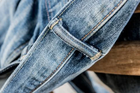 Texture of blue jeans background Stock Photos
