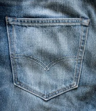 Texture of blue jeans background Stock Photos