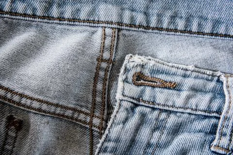 Texture of blue jeans background Stock Photos