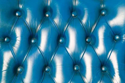 Texture of blue leather for background Stock Photos