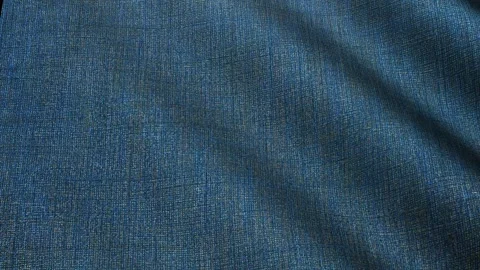 Texture of Blue Linen, Waves, Background, Unique Design, Exclusive Stock Footage 302182169