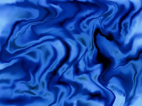The texture of blue liquid marble. Blue shiny pattern with natural stone texture Stock Illustration