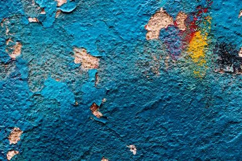 Texture of blue paint. Stock Photos