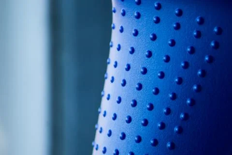 Texture of blue plastic with pimples Stock Photos