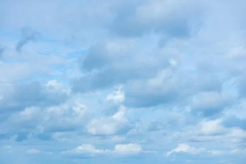 Texture of blue sky with beautiful clouds as background Stock Photos