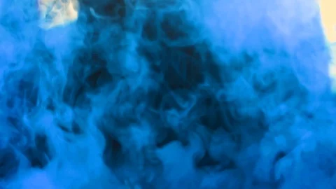 Texture blue  smoke slowly rises and captures everything Stock Footage 102653431