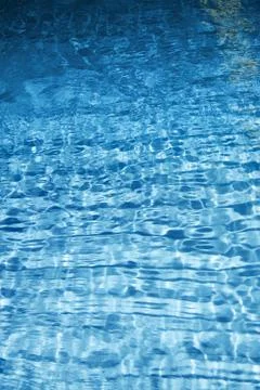 Texture of blue water Stock Photos