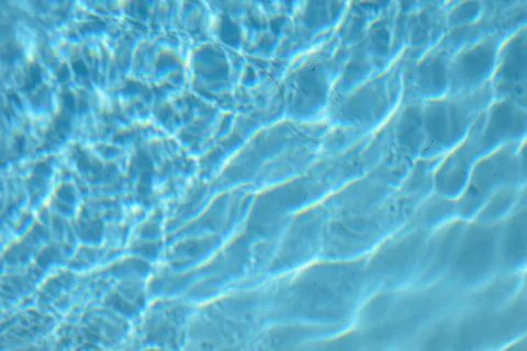 Texture. Blue waves in pool villa at Thailand. Stock Photos