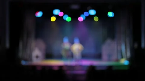 Texture blur and defocus. Stage color li... | Stock Video | Pond5