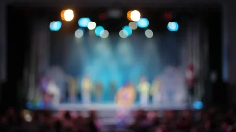 Texture blur and defocus. Stage color li... | Stock Video | Pond5