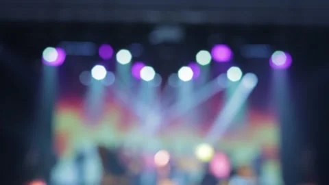 Texture blur and defocus. Stage color light at a concert show. Stock Footage 301966890