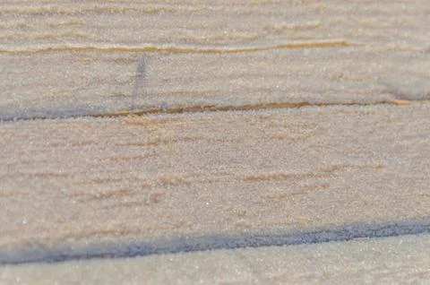 The texture of the boards with snow Fotos Stock