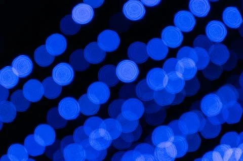 Texture bokeh blurred background of blue lights, rear a blurred background Foto stock