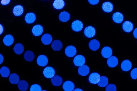Texture bokeh blurred background of blue lights, rear a blurred background Stock Photos