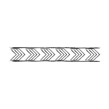 Texture border abstract frame divider, horizontal line vector shape icon fo.. Stockillustratie