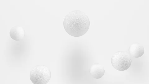 Texture of bouncing balls on a white background, Stock-Footage 120759314