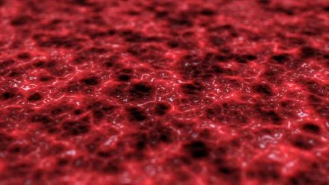 Texture of brain tissue, Organic surface and Blood vessels, animation 3D rend Stock Illustration