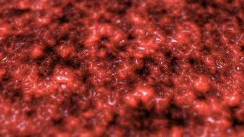 Texture of brain tissue, Organic surface and Blood vessels, animation 3D rend Stock Illustration