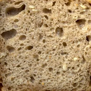 The texture of the bread with sunflower seeds Stock Photos