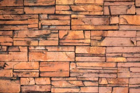 Texture of brick red wall Stock Photos