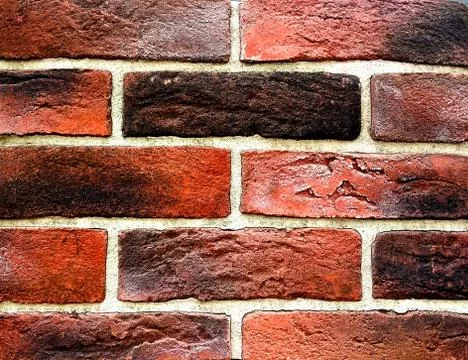 The texture of the brick wall is close to the background. wall with bricks of Stock Photos