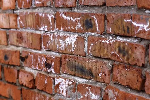 Texture of brick wall of garage Stock Photos