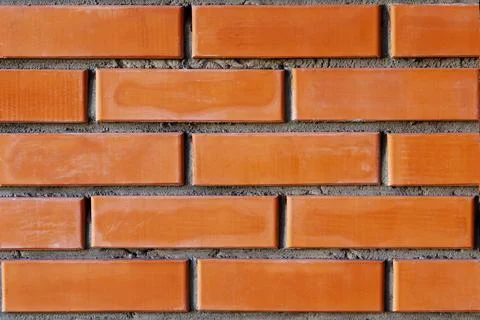 The texture is a  brick wall. light beautiful bricklaying. brickwork. backg.. Stock Photos