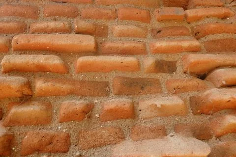 Texture of brick wall, with a little broken and cracked Stock Photos